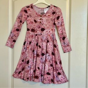 6T Posh Peanut Liliana Henley Twirl Dress
